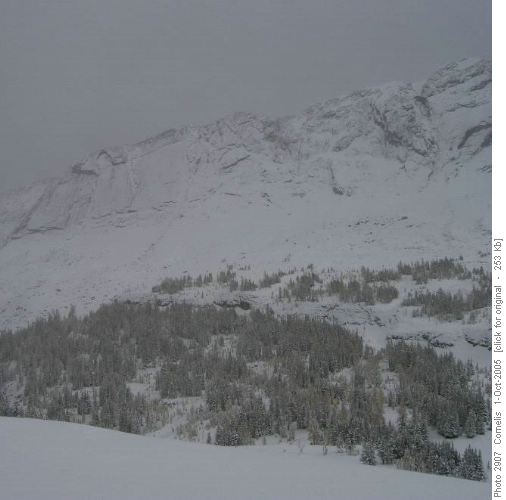 Whistling Ridge as seen from Burstall Pass