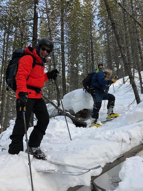 I think Ed is trying to weed out his participants. This was not exactly the best route down but there were a lot of laughs and challenges to navigate around the deadfall.