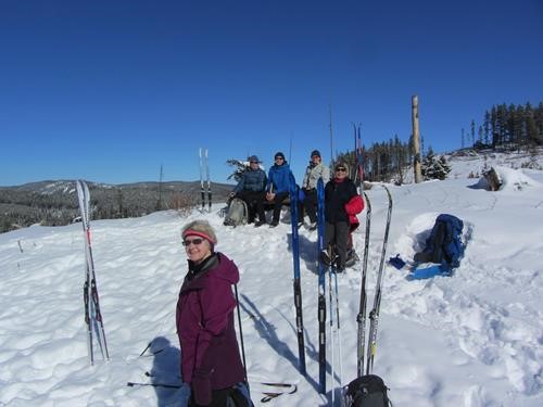 Surprisingly warm lunch on Mountain View West trail