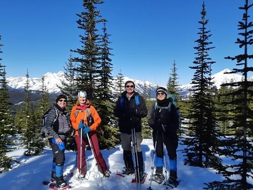 Part of group at viewpoint on ascent