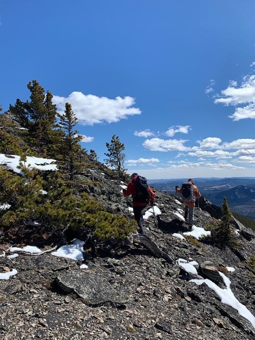 The East Section which had less Snow