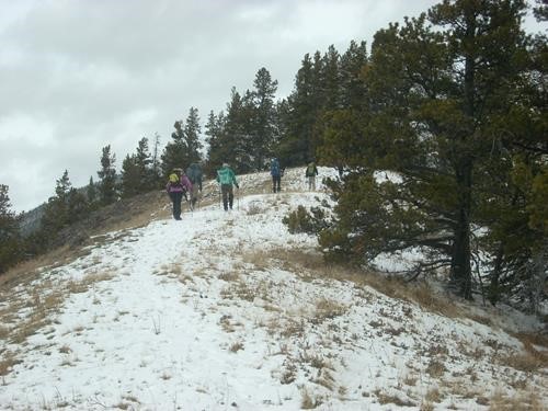 This was snow free just a few days ago!