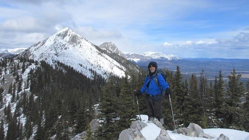 Brian on the ridge with South Baldy in the background
