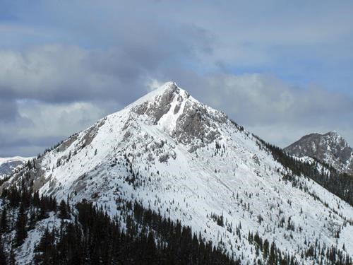 South Baldy Peak from the ridge above Baldy Pass