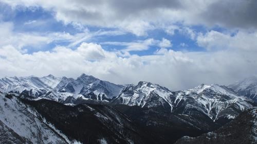 Looking SW from the summit towards Wasootch Ridge