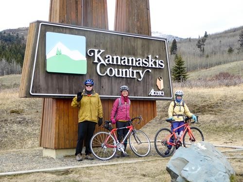 Ramblers at the K Country sign.