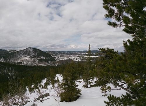 First viewpoint on the way to Cox Hill.