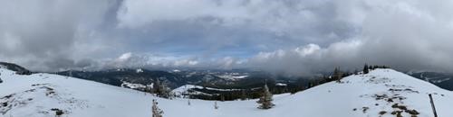Panorama view from the top of Cox Hill.