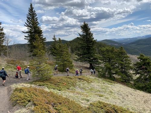 Heading down after lunch