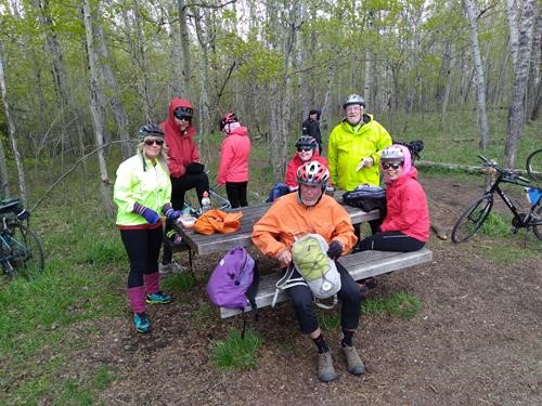 lunch table #2 on Nose Hill