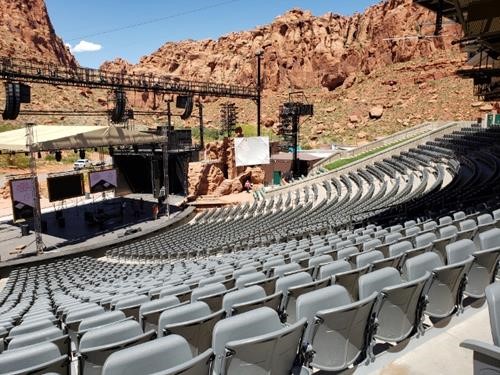 Tuacahn Centre for the arts at St. George (we missed Franki Vallee)
