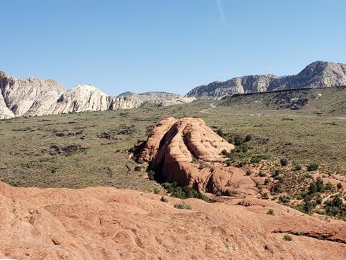 Petrified Dunes on lava flow in Snow Canyon State Park