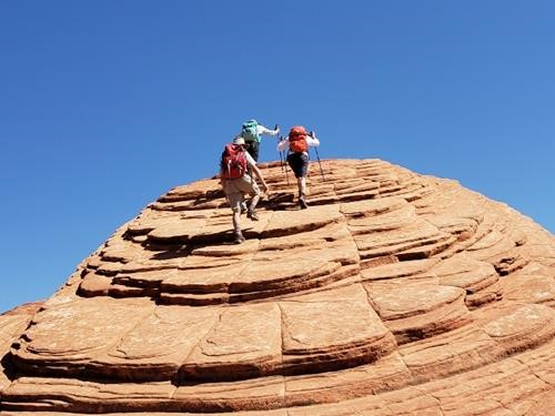 Hiking on the Petrified Dunes