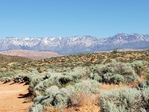 Pine Valley Mountains above the Mojave Desert