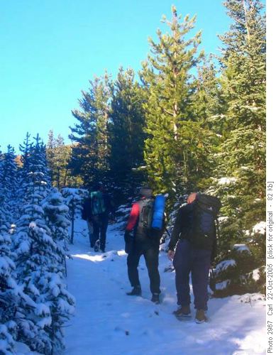 Up Powderface Creek without a paddle