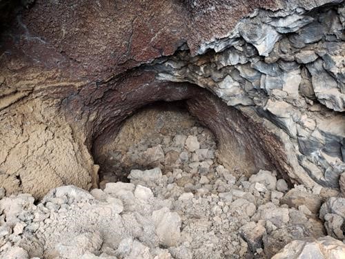 The inside of a lava tube in Snow Canyon State Park