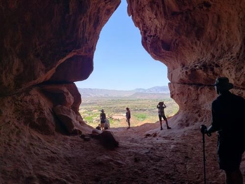 Hiking in Scout Cave