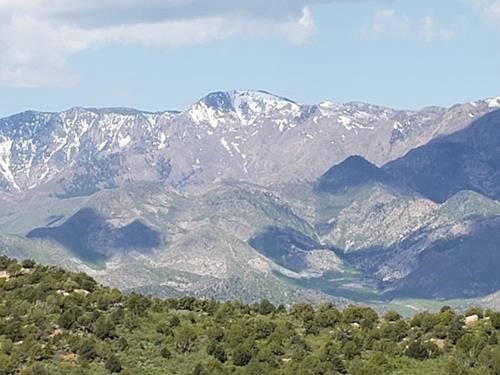 View of Pine Valley Mountains from Timber Creek Overlook