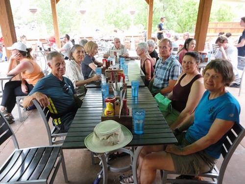 Celebratory dinner at conclusion of successful Utah vacation trip
