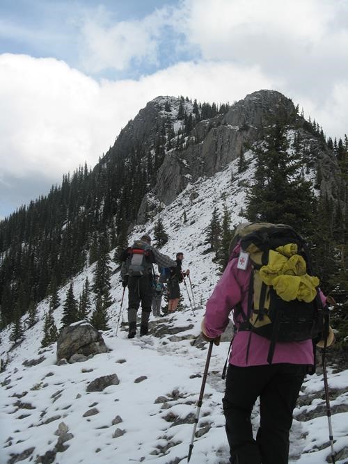 Snow after leaving Baldy pass