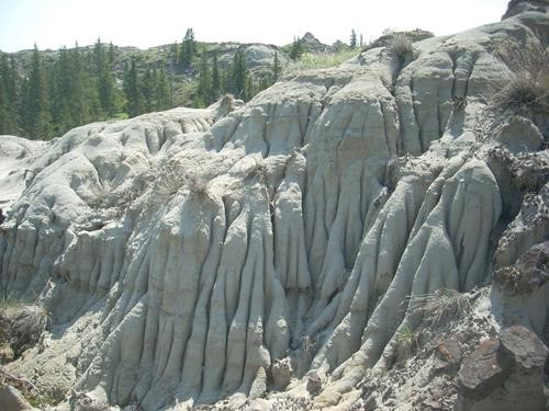 Badland formations