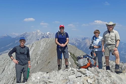 On the summit of Wasootch Peak (Skogan pk in bkg)