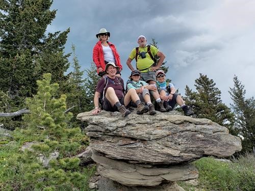 Summit group in the Porcupine Hills
