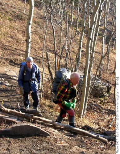 Climbing to the East Ridge