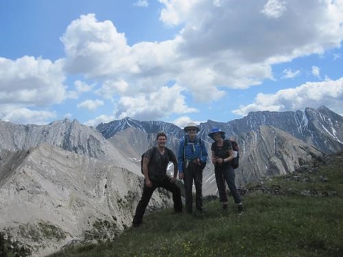 Happy Ramblers on Lineham Ridge