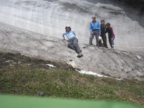 group shot under the cornice