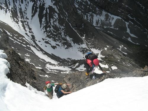 A fun scramble to gain the col