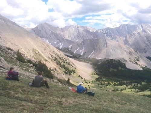 Resting below the cornice before our return