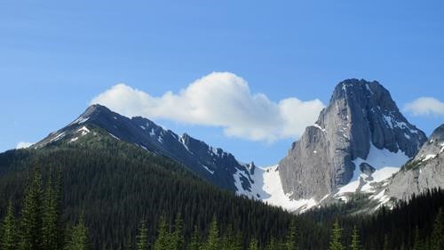 Our destination Commonwealth Ridge on the left