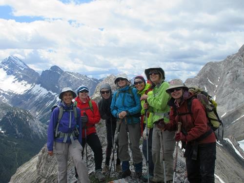 Rambler ladies at the summit of Commonwealth Ridge