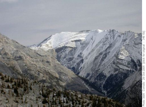 W-Slope of Mt Fable 2760m from Lady Macdonald Summit Ridge W-Slope of Mt Fable 2760m from Lady Macdonald Summit Ridge