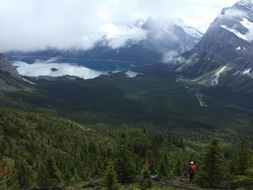 Upper Kananaskis Lake on return