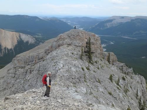 Returning along the ridge
