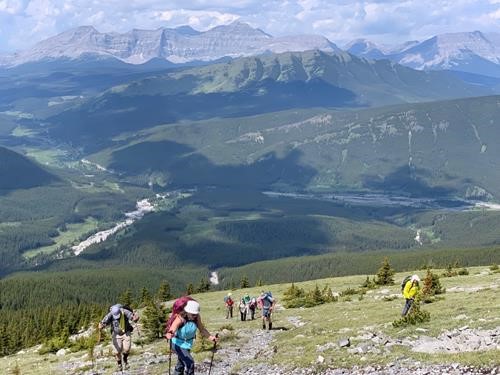 Above the treeline on Mount Burke