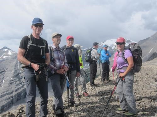 On the first summit hearing thunder (photo courtesy Ulli)