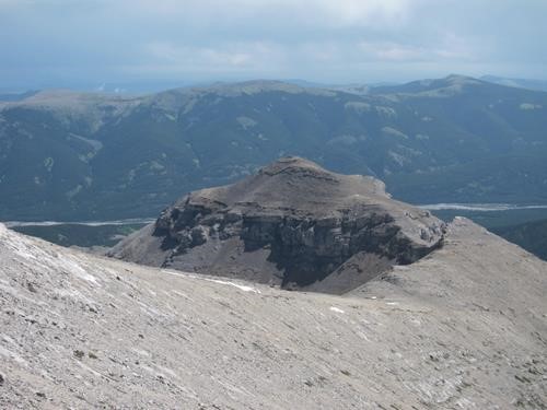 East outlier with Forgetmenot ridge behind (photo courtesy Bill)