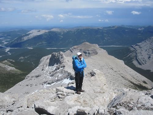 Ricardo enjoying sunshine on the ridge (photo courtesy Ulli)