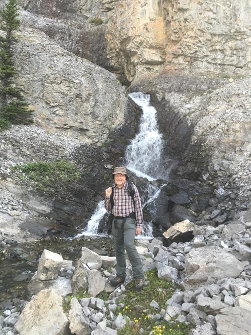 Mount James Walker-Bill at one of the many water features