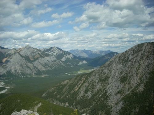 View from Porcupine ridge towards Yamnuska in distance 
