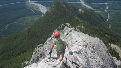 Gary on final summit ridge