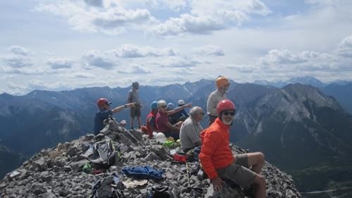 Ramblers on Summit - both groups