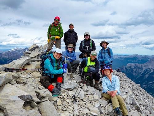 Rambler's on the summit of Mt James Walker.