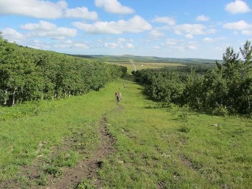 The easy start along the pipeline r.o.w.