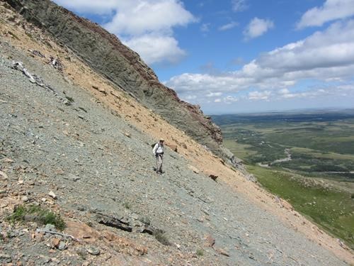 {1168 John Gapp} summons his inner mountain goat to find an animal scree trail