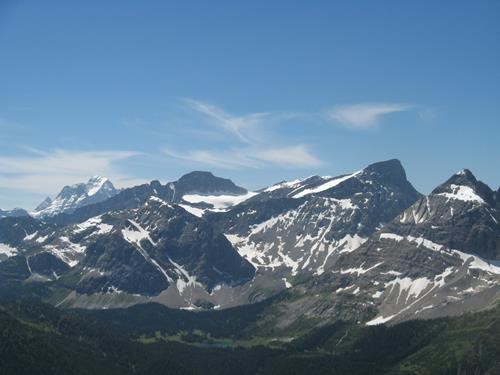 Green valleys ,snowy peaks