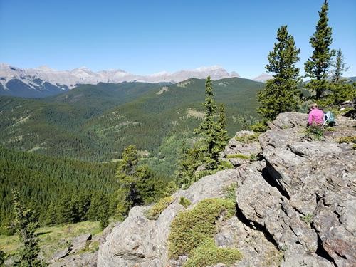 Snacking on the sandstone outcroppings on Mt. Hoffmann